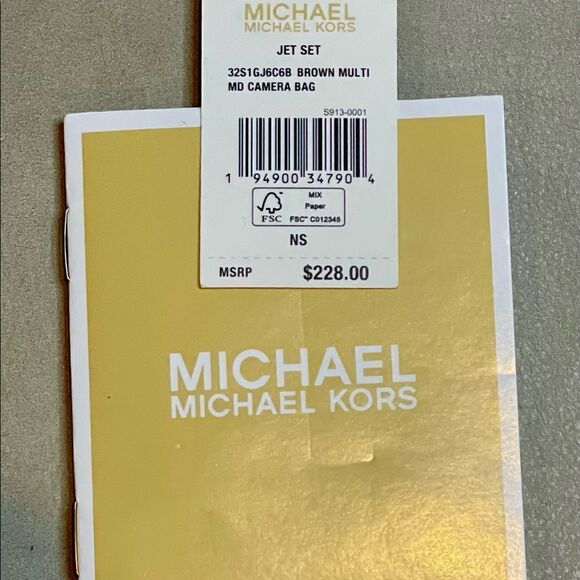 NWT Michael Kors Crossbody Bag Camera Bag Logo Print Canvas Leather Acc… - Picture 11 of 15